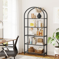 Wayfair bookshelves online black